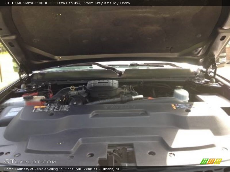 Storm Gray Metallic / Ebony 2011 GMC Sierra 2500HD SLT Crew Cab 4x4