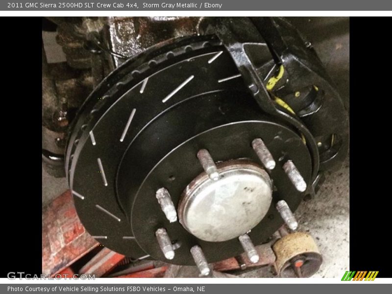 Storm Gray Metallic / Ebony 2011 GMC Sierra 2500HD SLT Crew Cab 4x4