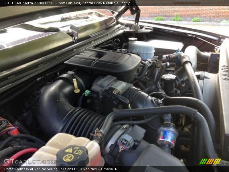 Storm Gray Metallic / Ebony 2011 GMC Sierra 2500HD SLT Crew Cab 4x4