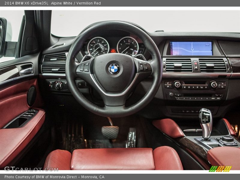 Alpine White / Vermilion Red 2014 BMW X6 xDrive35i