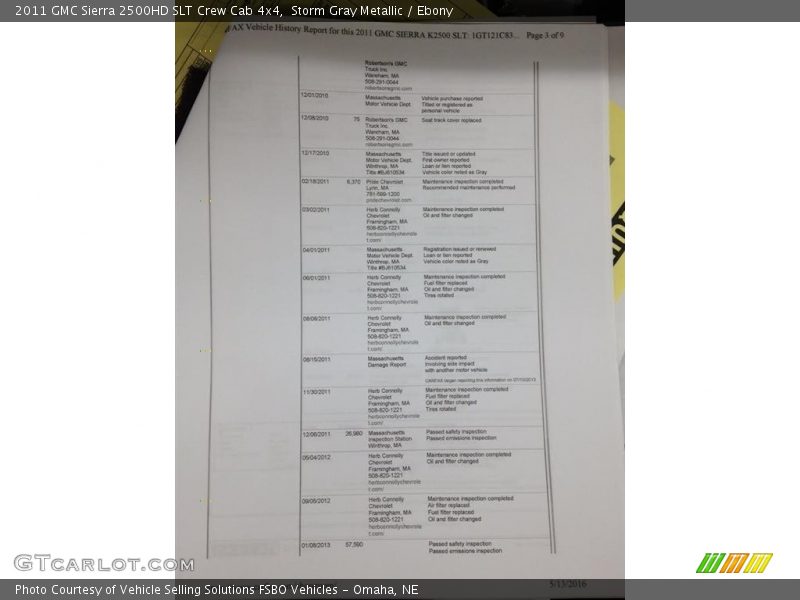 Storm Gray Metallic / Ebony 2011 GMC Sierra 2500HD SLT Crew Cab 4x4
