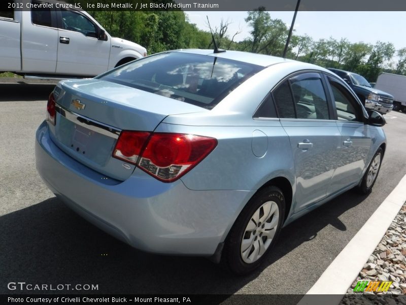 Ice Blue Metallic / Jet Black/Medium Titanium 2012 Chevrolet Cruze LS