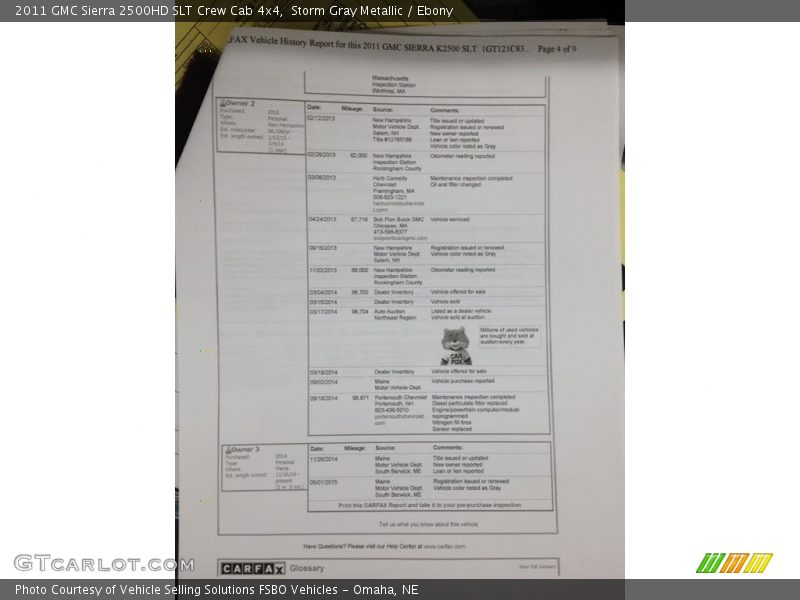 Storm Gray Metallic / Ebony 2011 GMC Sierra 2500HD SLT Crew Cab 4x4