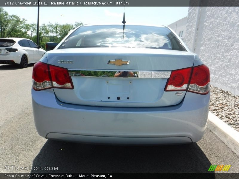 Ice Blue Metallic / Jet Black/Medium Titanium 2012 Chevrolet Cruze LS