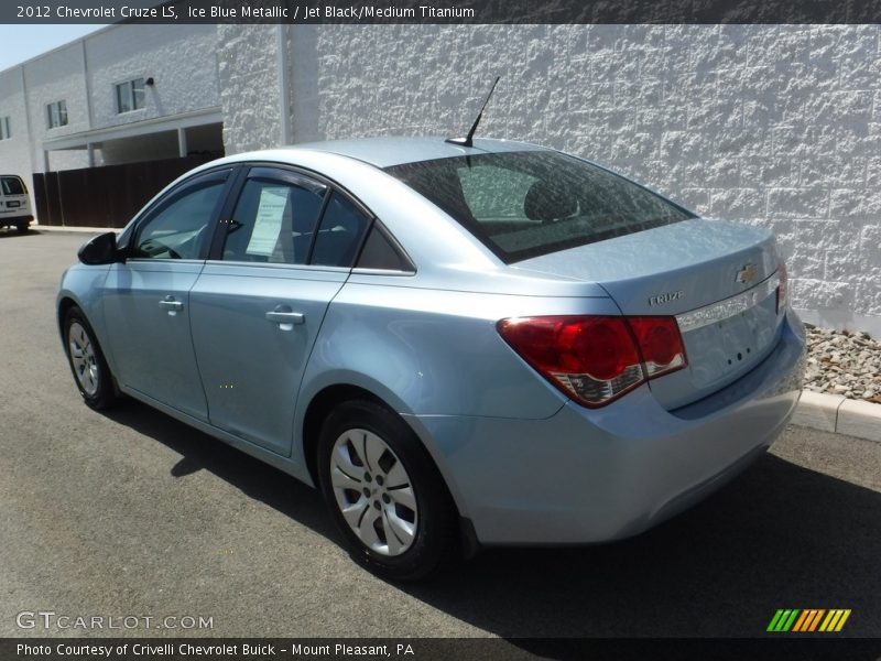 Ice Blue Metallic / Jet Black/Medium Titanium 2012 Chevrolet Cruze LS