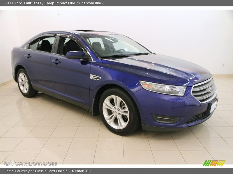 Deep Impact Blue / Charcoal Black 2014 Ford Taurus SEL