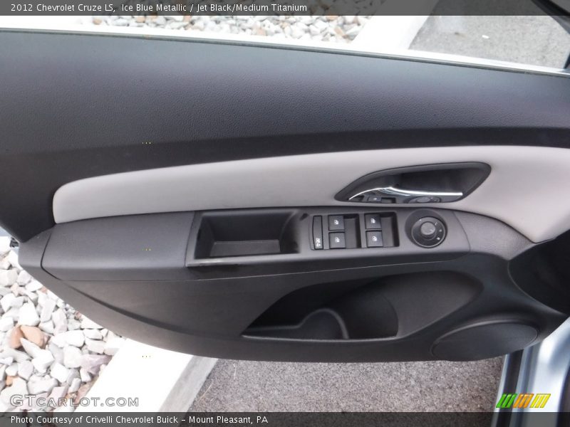 Ice Blue Metallic / Jet Black/Medium Titanium 2012 Chevrolet Cruze LS