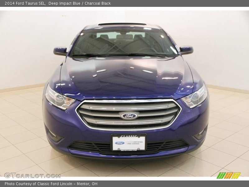 Deep Impact Blue / Charcoal Black 2014 Ford Taurus SEL