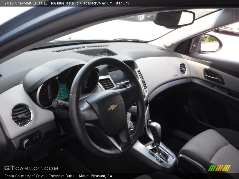Ice Blue Metallic / Jet Black/Medium Titanium 2012 Chevrolet Cruze LS
