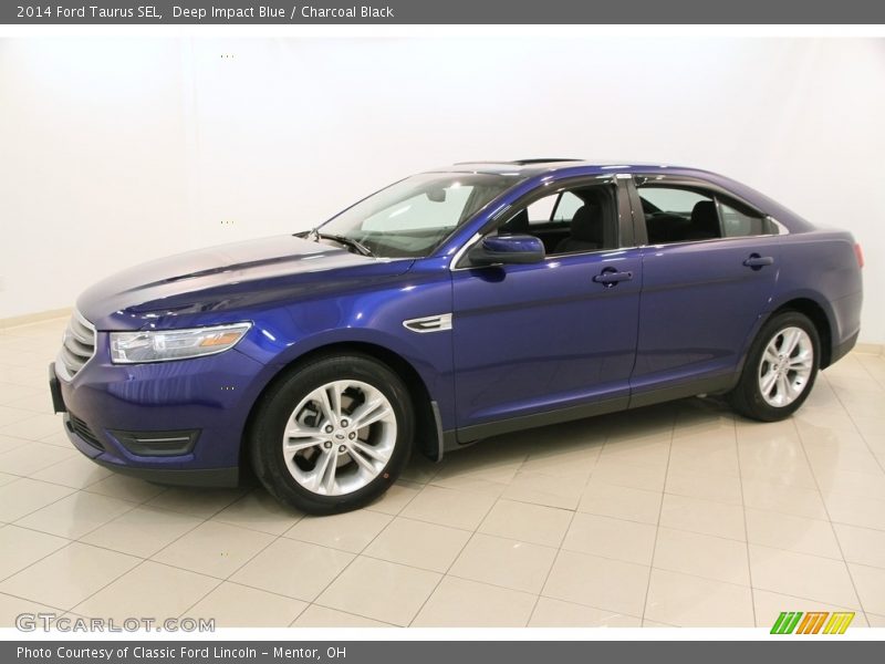 Deep Impact Blue / Charcoal Black 2014 Ford Taurus SEL