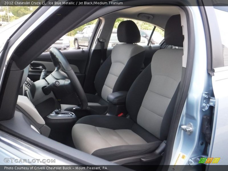 Ice Blue Metallic / Jet Black/Medium Titanium 2012 Chevrolet Cruze LS
