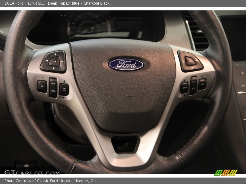 Deep Impact Blue / Charcoal Black 2014 Ford Taurus SEL