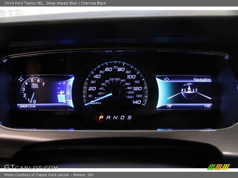 Deep Impact Blue / Charcoal Black 2014 Ford Taurus SEL