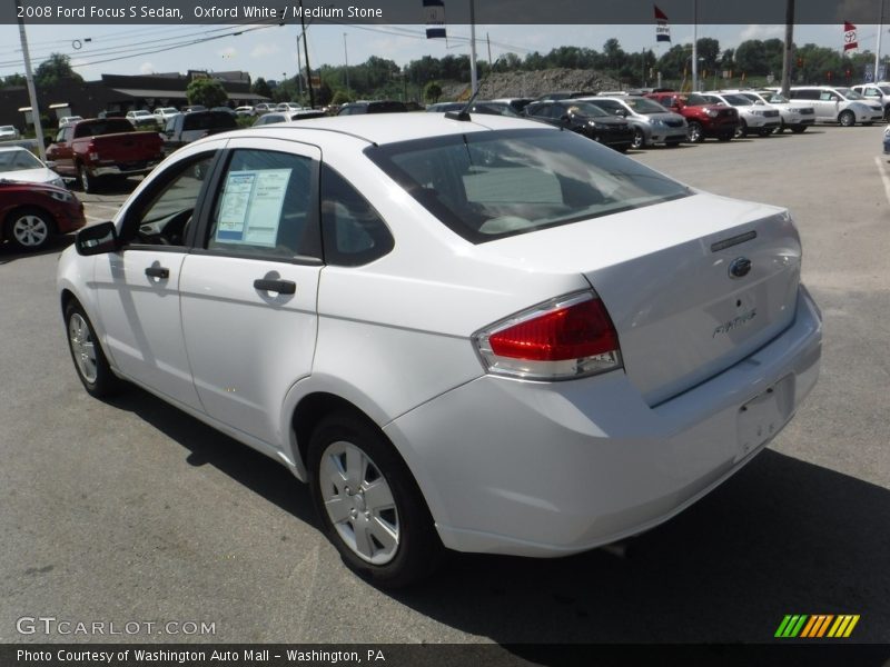 Oxford White / Medium Stone 2008 Ford Focus S Sedan