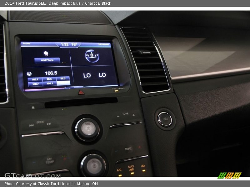 Deep Impact Blue / Charcoal Black 2014 Ford Taurus SEL