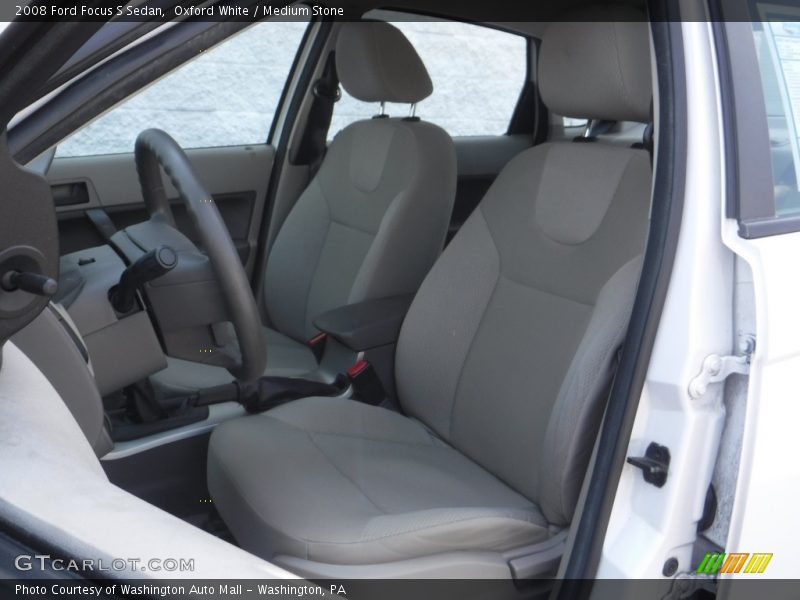 Oxford White / Medium Stone 2008 Ford Focus S Sedan