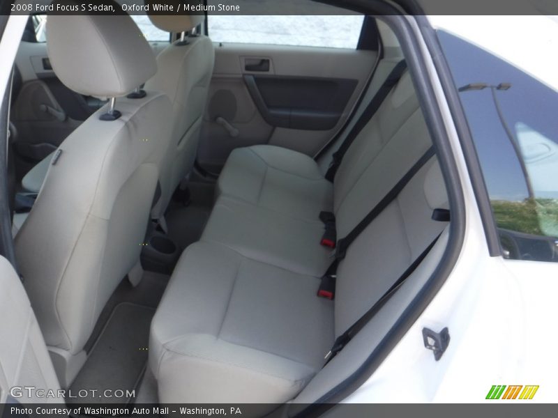 Oxford White / Medium Stone 2008 Ford Focus S Sedan