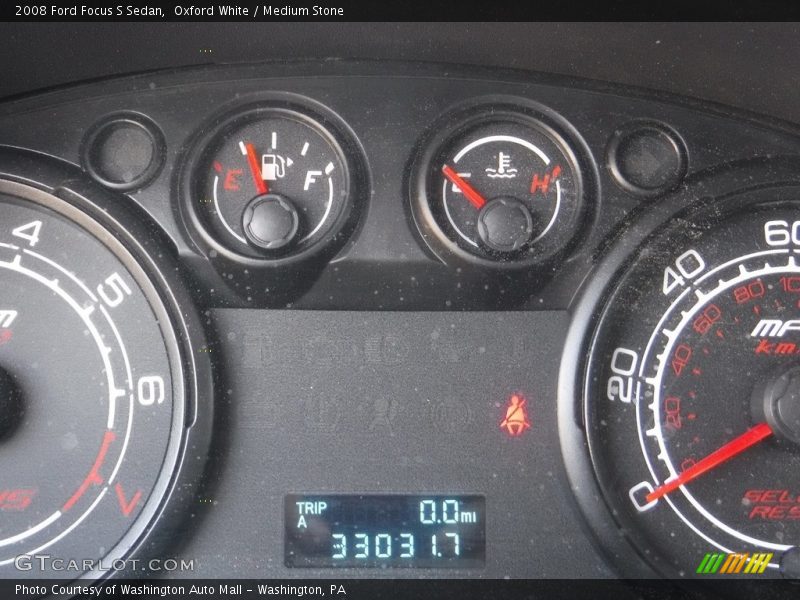 Oxford White / Medium Stone 2008 Ford Focus S Sedan