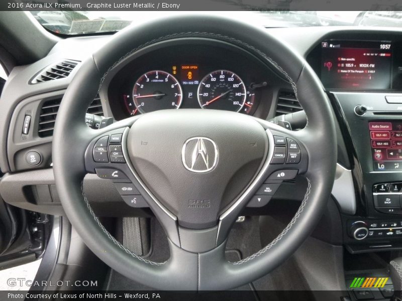 Graphite Luster Metallic / Ebony 2016 Acura ILX Premium