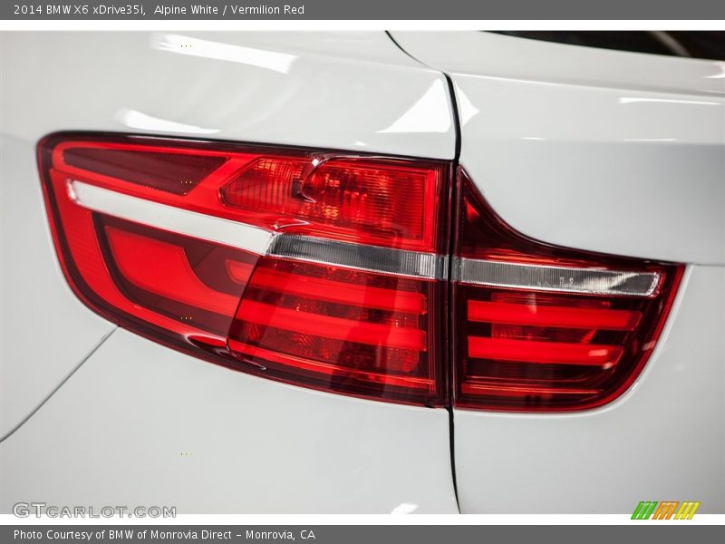 Alpine White / Vermilion Red 2014 BMW X6 xDrive35i