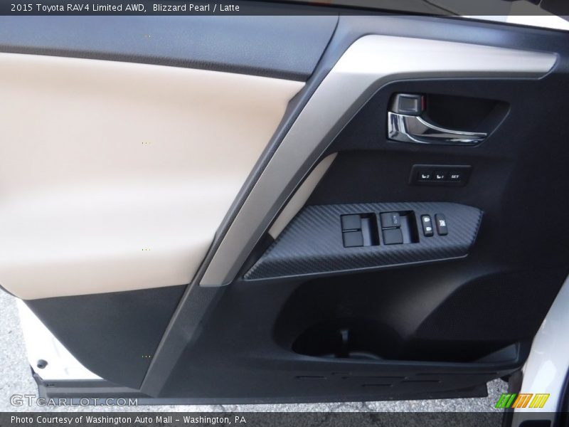 Blizzard Pearl / Latte 2015 Toyota RAV4 Limited AWD