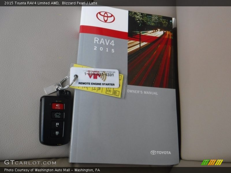 Blizzard Pearl / Latte 2015 Toyota RAV4 Limited AWD