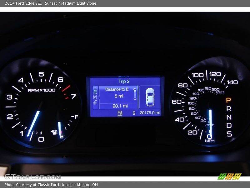 Sunset / Medium Light Stone 2014 Ford Edge SEL