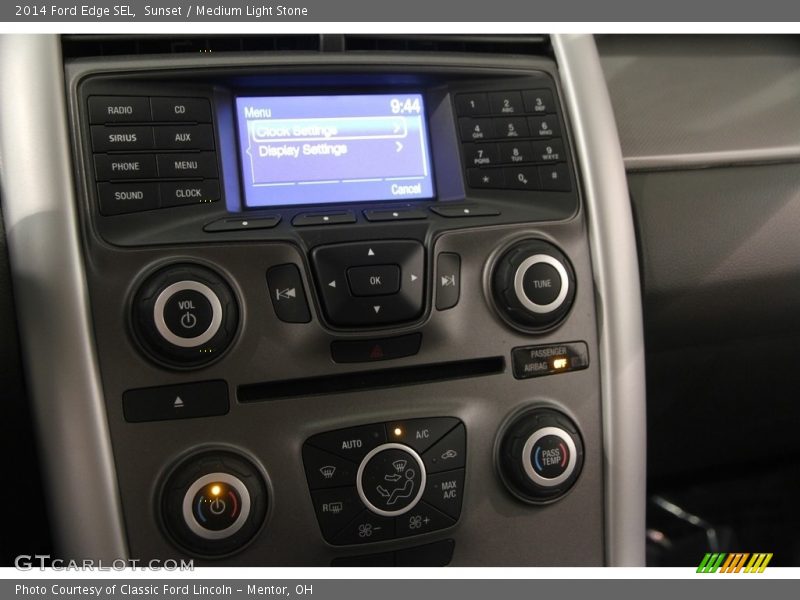 Sunset / Medium Light Stone 2014 Ford Edge SEL
