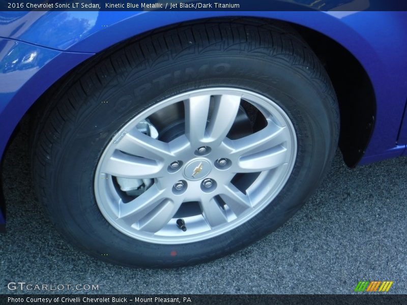 Kinetic Blue Metallic / Jet Black/Dark Titanium 2016 Chevrolet Sonic LT Sedan