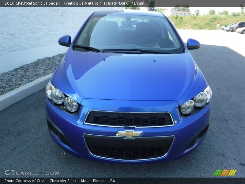 Kinetic Blue Metallic / Jet Black/Dark Titanium 2016 Chevrolet Sonic LT Sedan