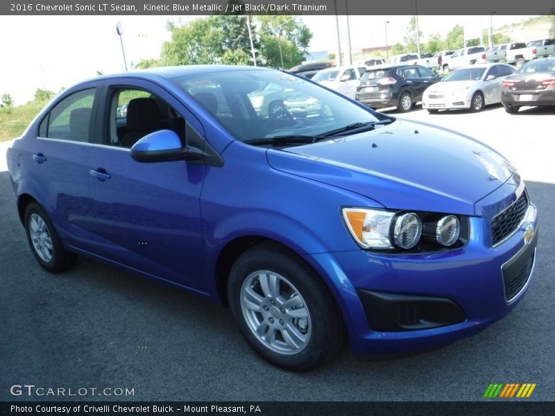 Kinetic Blue Metallic / Jet Black/Dark Titanium 2016 Chevrolet Sonic LT Sedan