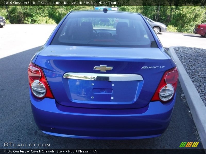 Kinetic Blue Metallic / Jet Black/Dark Titanium 2016 Chevrolet Sonic LT Sedan