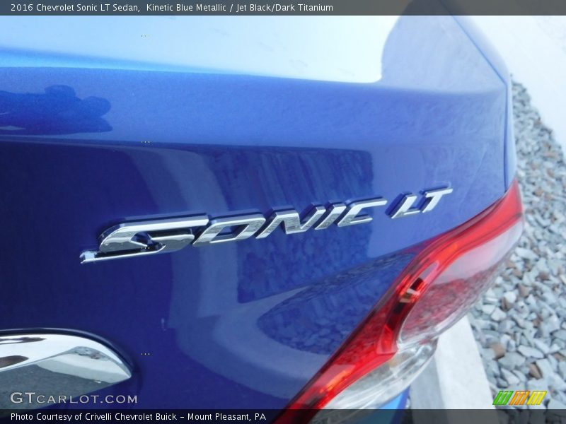 Kinetic Blue Metallic / Jet Black/Dark Titanium 2016 Chevrolet Sonic LT Sedan