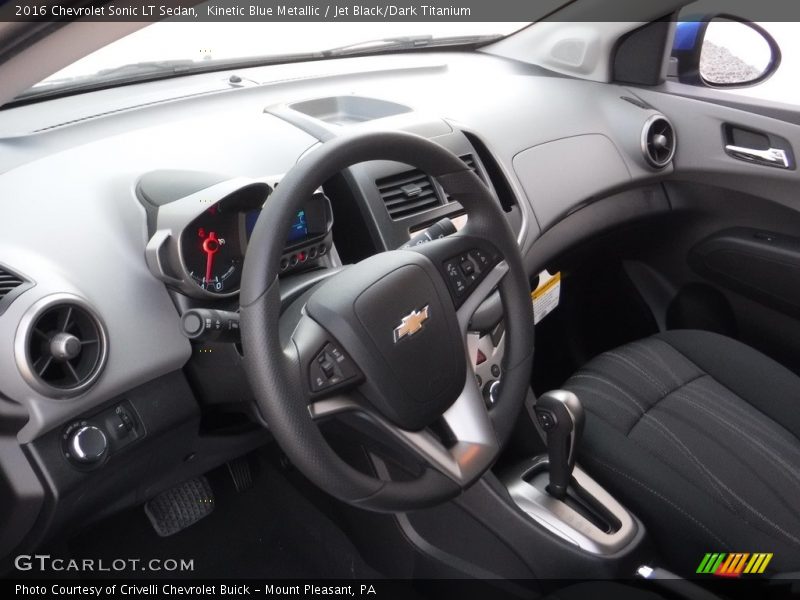Kinetic Blue Metallic / Jet Black/Dark Titanium 2016 Chevrolet Sonic LT Sedan