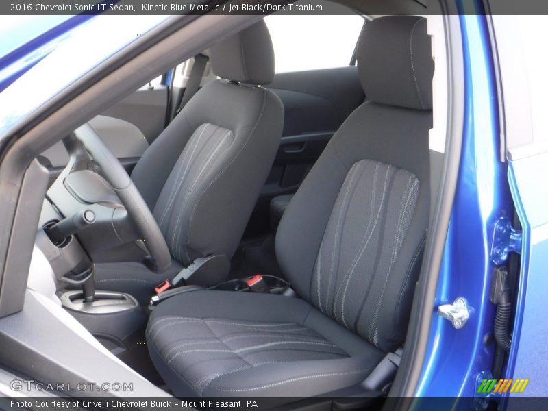 Kinetic Blue Metallic / Jet Black/Dark Titanium 2016 Chevrolet Sonic LT Sedan