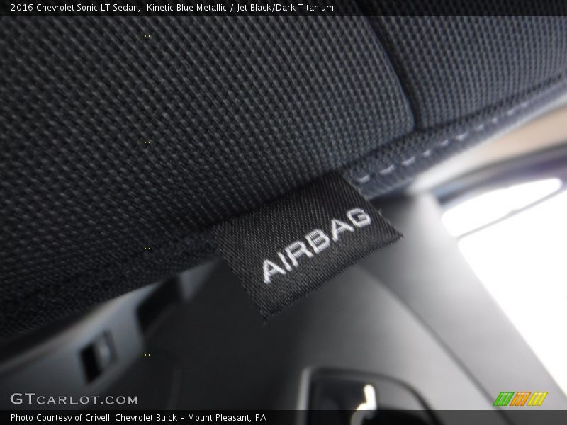 Kinetic Blue Metallic / Jet Black/Dark Titanium 2016 Chevrolet Sonic LT Sedan