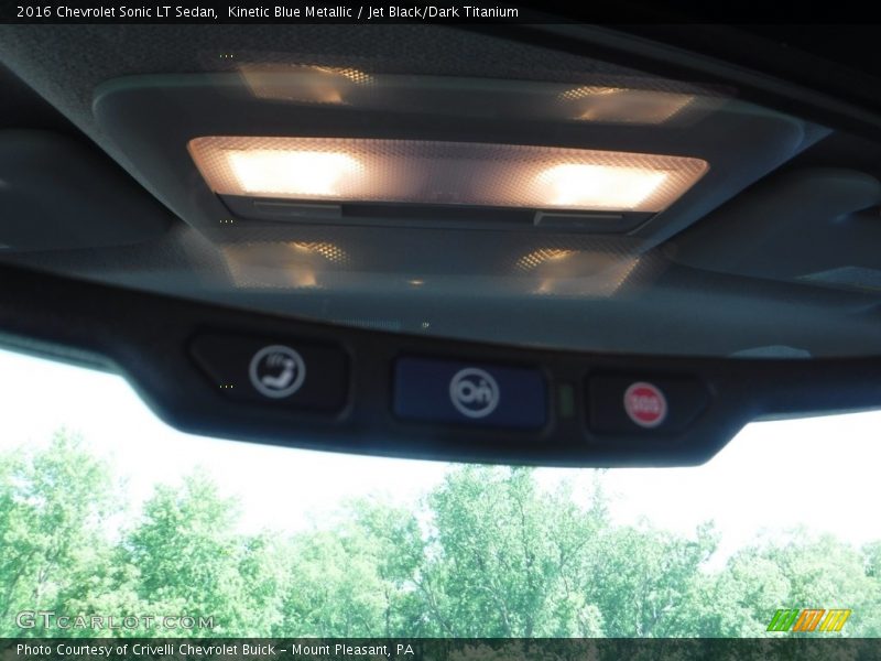 Kinetic Blue Metallic / Jet Black/Dark Titanium 2016 Chevrolet Sonic LT Sedan