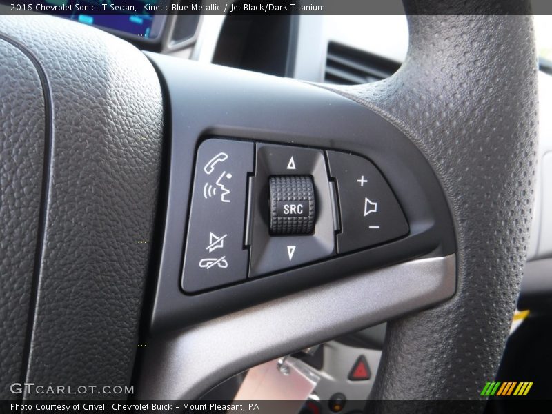 Kinetic Blue Metallic / Jet Black/Dark Titanium 2016 Chevrolet Sonic LT Sedan