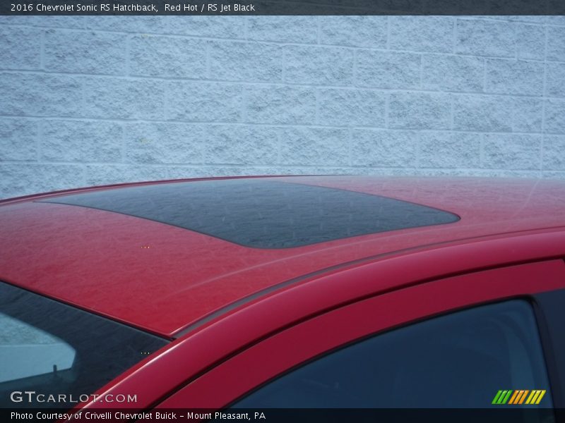 Red Hot / RS Jet Black 2016 Chevrolet Sonic RS Hatchback