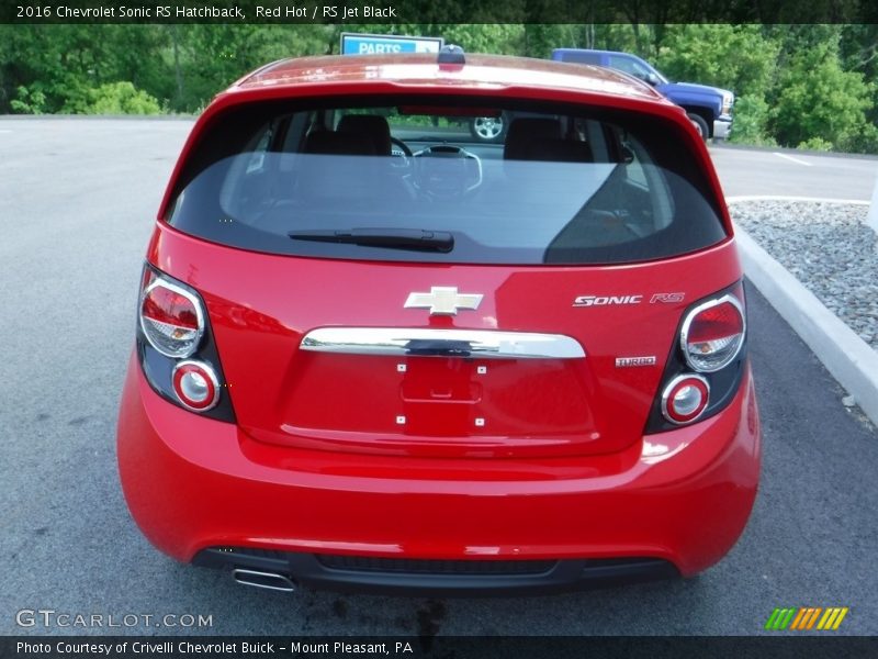 Red Hot / RS Jet Black 2016 Chevrolet Sonic RS Hatchback
