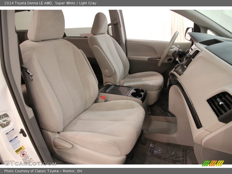 Super White / Light Gray 2014 Toyota Sienna LE AWD