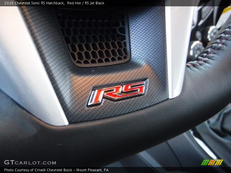 Red Hot / RS Jet Black 2016 Chevrolet Sonic RS Hatchback
