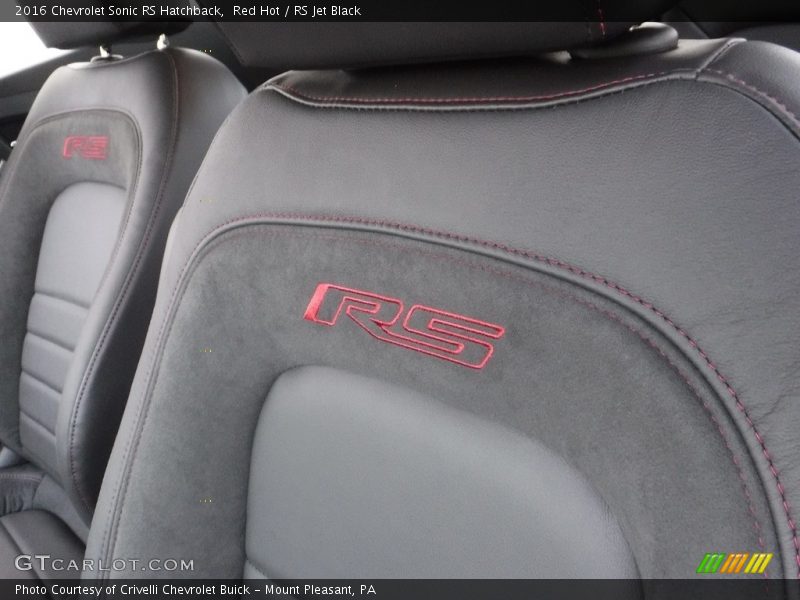 Red Hot / RS Jet Black 2016 Chevrolet Sonic RS Hatchback