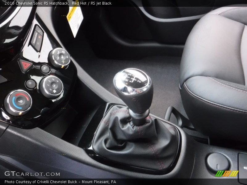 Red Hot / RS Jet Black 2016 Chevrolet Sonic RS Hatchback