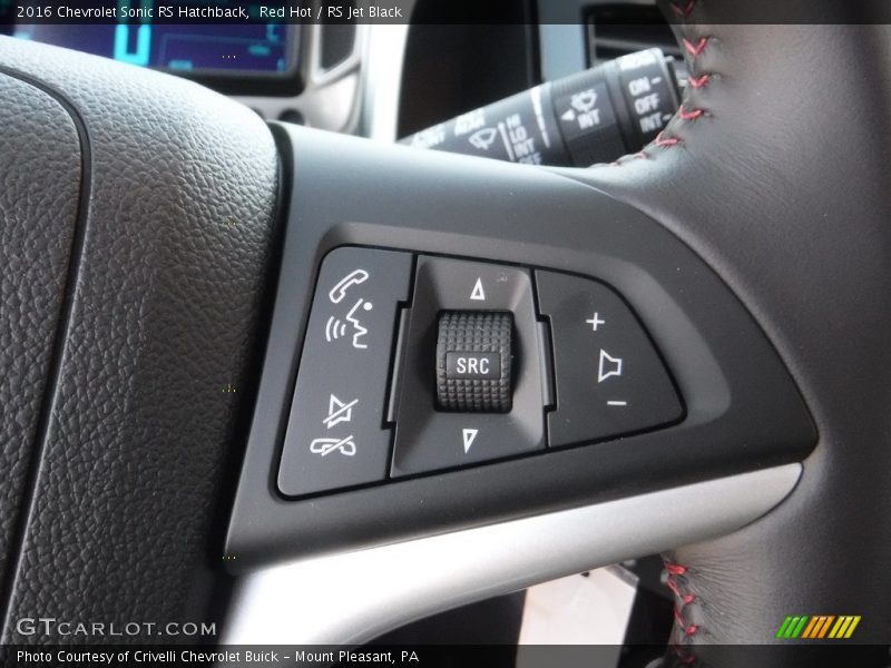 Red Hot / RS Jet Black 2016 Chevrolet Sonic RS Hatchback