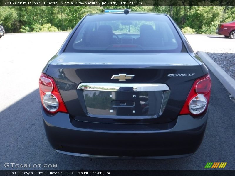Nightfall Gray Metallic / Jet Black/Dark Titanium 2016 Chevrolet Sonic LT Sedan
