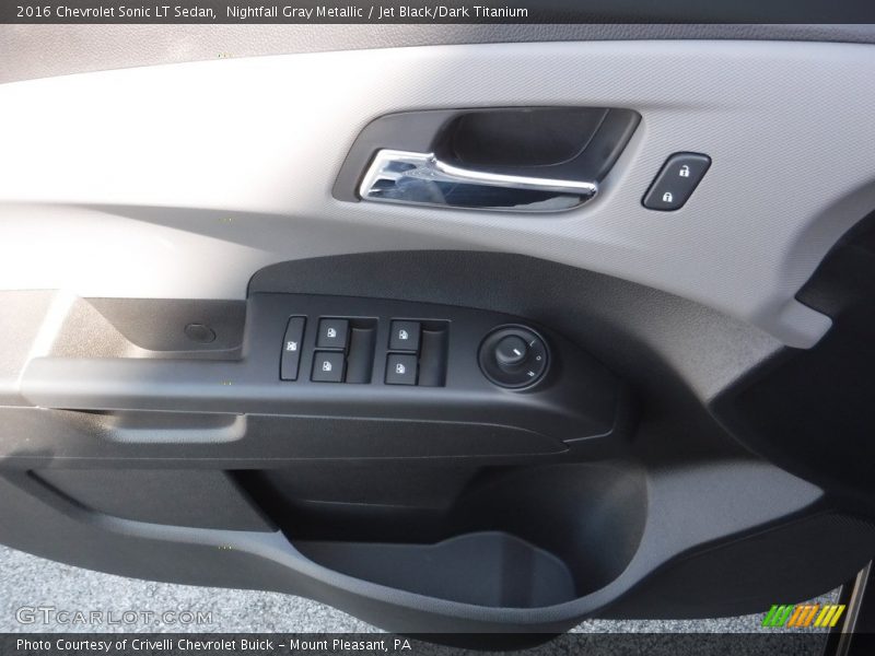 Nightfall Gray Metallic / Jet Black/Dark Titanium 2016 Chevrolet Sonic LT Sedan