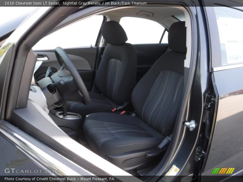Nightfall Gray Metallic / Jet Black/Dark Titanium 2016 Chevrolet Sonic LT Sedan