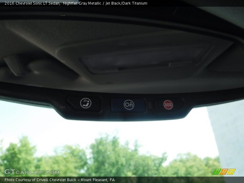 Nightfall Gray Metallic / Jet Black/Dark Titanium 2016 Chevrolet Sonic LT Sedan