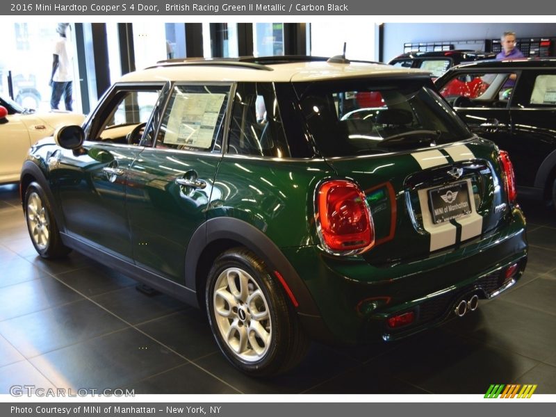 British Racing Green II Metallic / Carbon Black 2016 Mini Hardtop Cooper S 4 Door